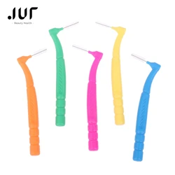 10Pcs/lot L Shape Push-Pull Interdental Brush Orthodontic Toothpick Teeth Whitening Tooth Pick ToothBrush Oral Hygiene Care