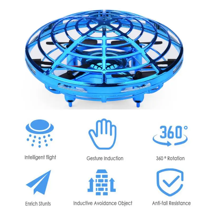 

Interactive Stunning Aerial Maneuvers Motion Sensors Precise Control Innovative Technology Quadcopter Drone Easy To Operate Ufo