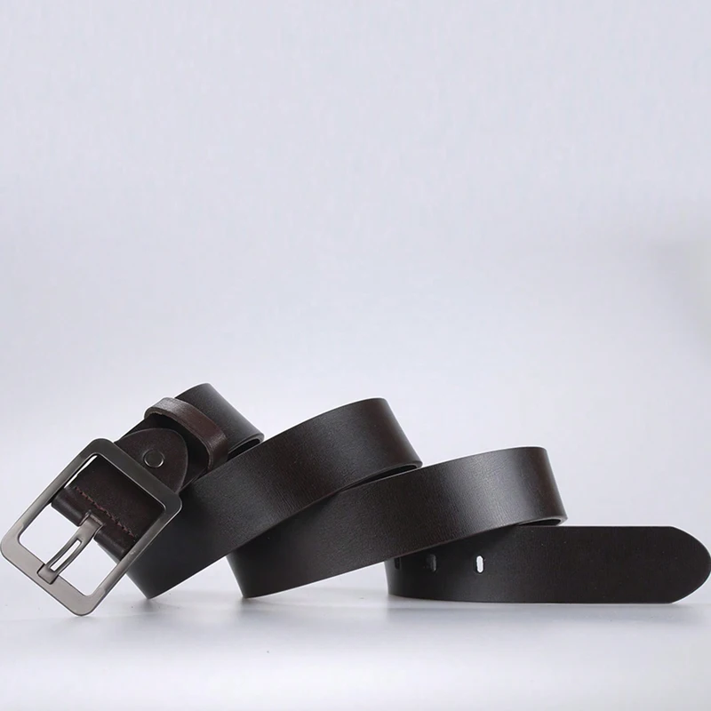 Ремень мужской из ПУ кожи, Модный повседневный дизайнерский пояс для джинсов с роскошной пряжкой с язычком