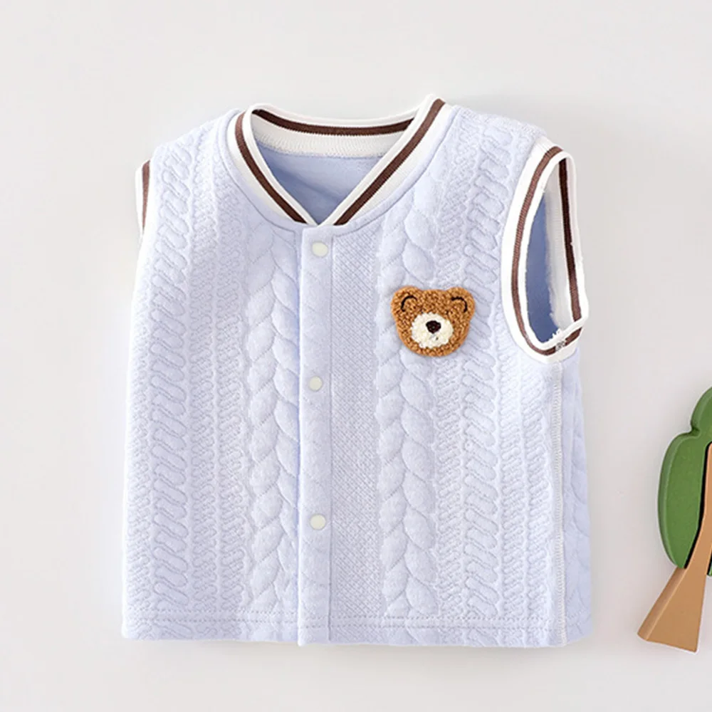 Baby Vest Autumn Winter Warm Cute Newborn Clothes Unisex Baby Outerwear Waistcoat For Boys Girls