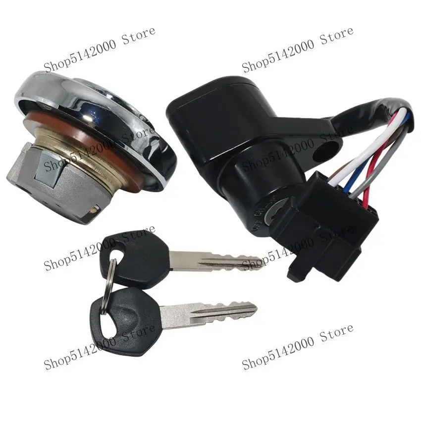 Motorcycle Ignition Switch Tank Cap Accessories For Kawasaki VN900 Classic/Custom/Vulcan 900 Classic OEM:27005-0032 51049-5001