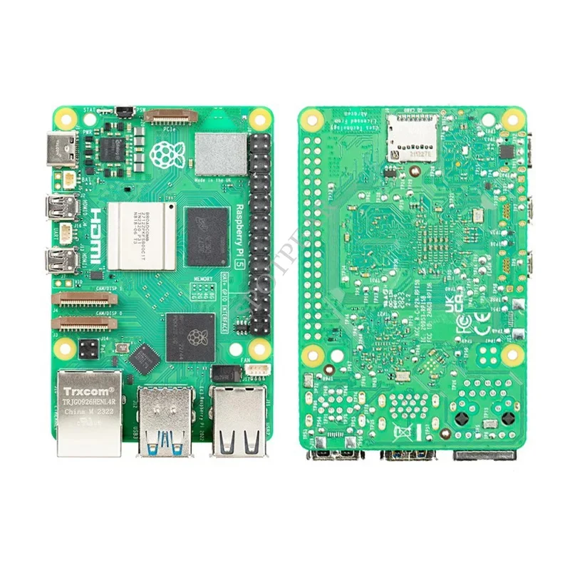 Raspberry Pi 5 موديل أصلي ، ذاكرة رام 4 جيجابايت ، خيار 8 جم ، رسمي