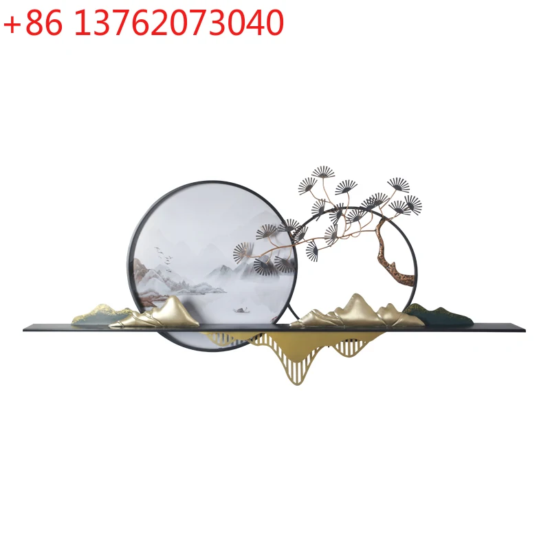 

New Chinese-style living room sofa background wall decoration hanging picture dining room pendant