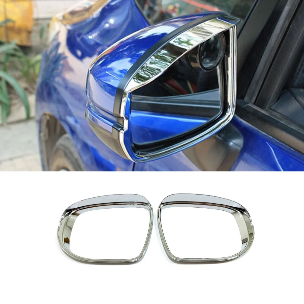 

For Honda FIT JAZZ 2014-2017 2018 ABS Chrome Car Rearview mirror block rain eyebrow frame Cover Trim Styling Accessories 2pcs