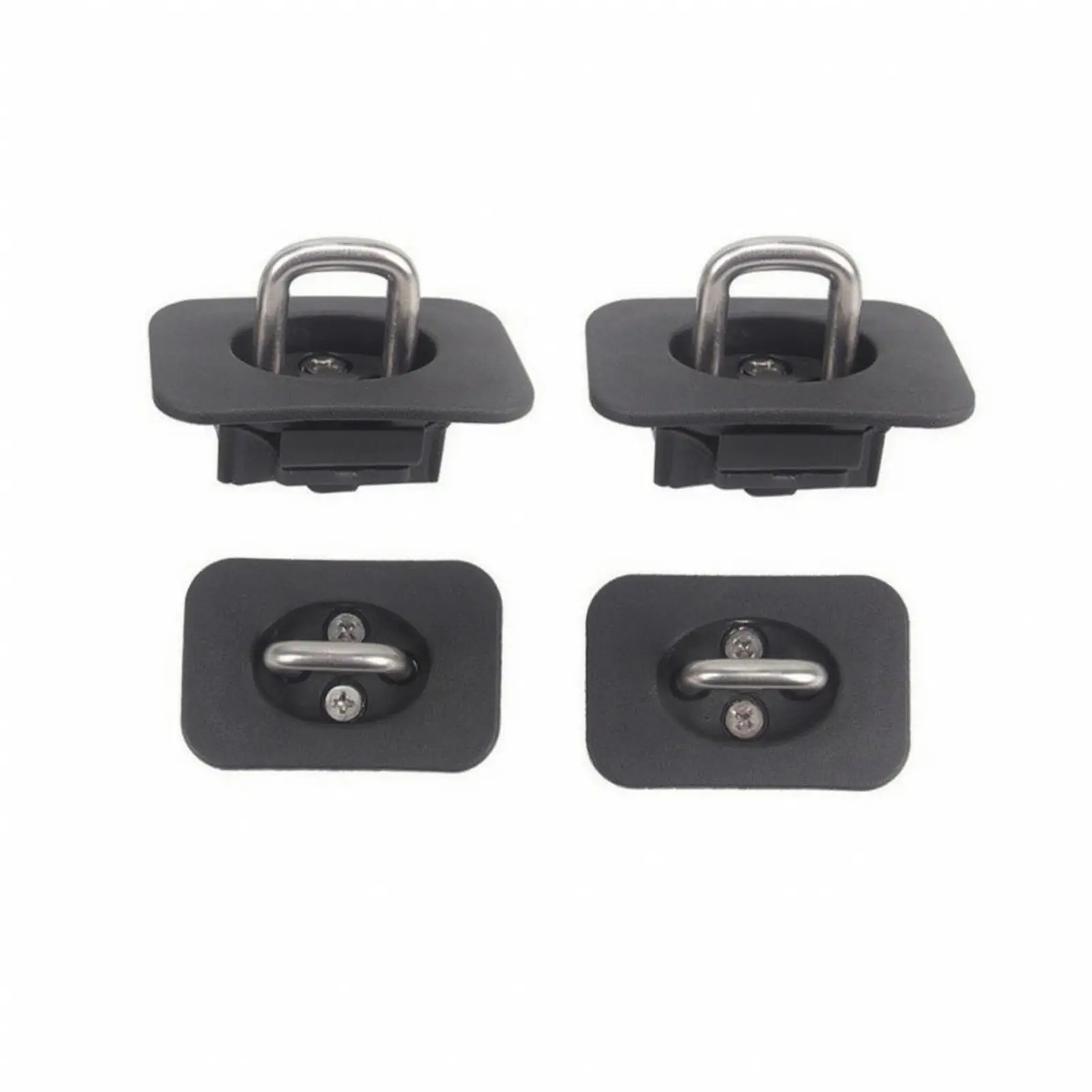 Durable Iron ABS Truck Tailgate Lock with U Ring Mounting Plate for Pickup Bed Cargo Organizing and Stability