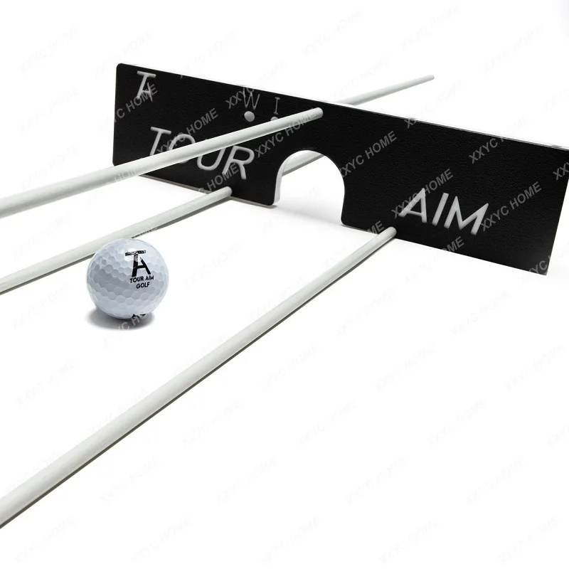 Aiming Board Golf Swing Plane about Simulator Curved Push Cut Target Board