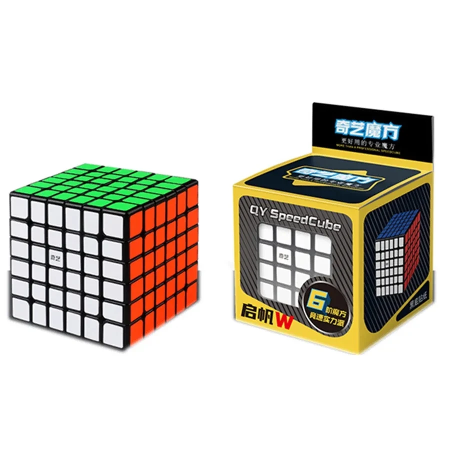 Qiyi Qifan W 6x6 Black Sticker Version 6x6 Magic Cube 6Layers Speed Cube Professional Cubo Magico Puzzle Toy For Children Kids