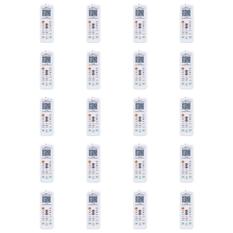 

【CARNIVAL】20X Универсальный пульт дистанционного управления для кондиционеров K-1028E с ЖК-дисплеем и низким энергопотреблением, 1000 функций в 1