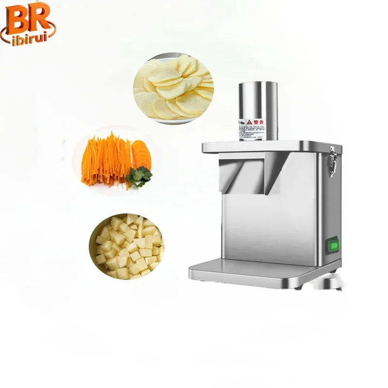 New 2026 Hot Sale Fully Automatic Electric Motor Vegetable Cutter 250W 220V-Multifunctional For Fruit & Onion Processing