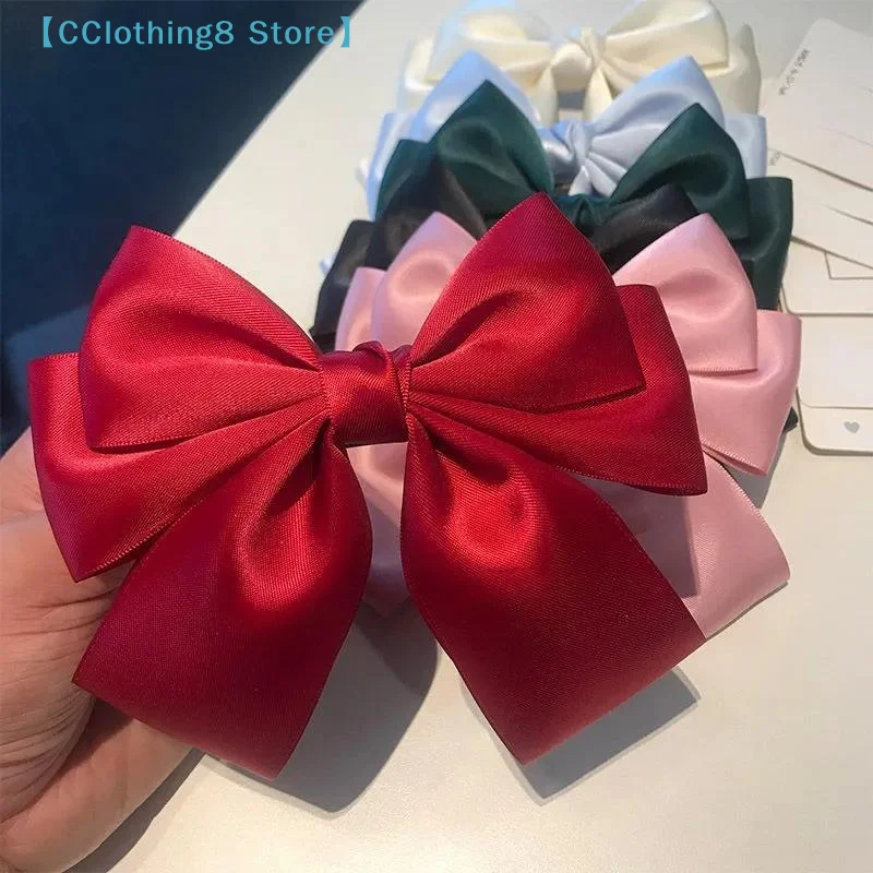 กิ๊บติดผมริบบิ้นโบว์สีพื้นแบบใ - Ribbon Bow Gift บทวิจารณ์และราคา