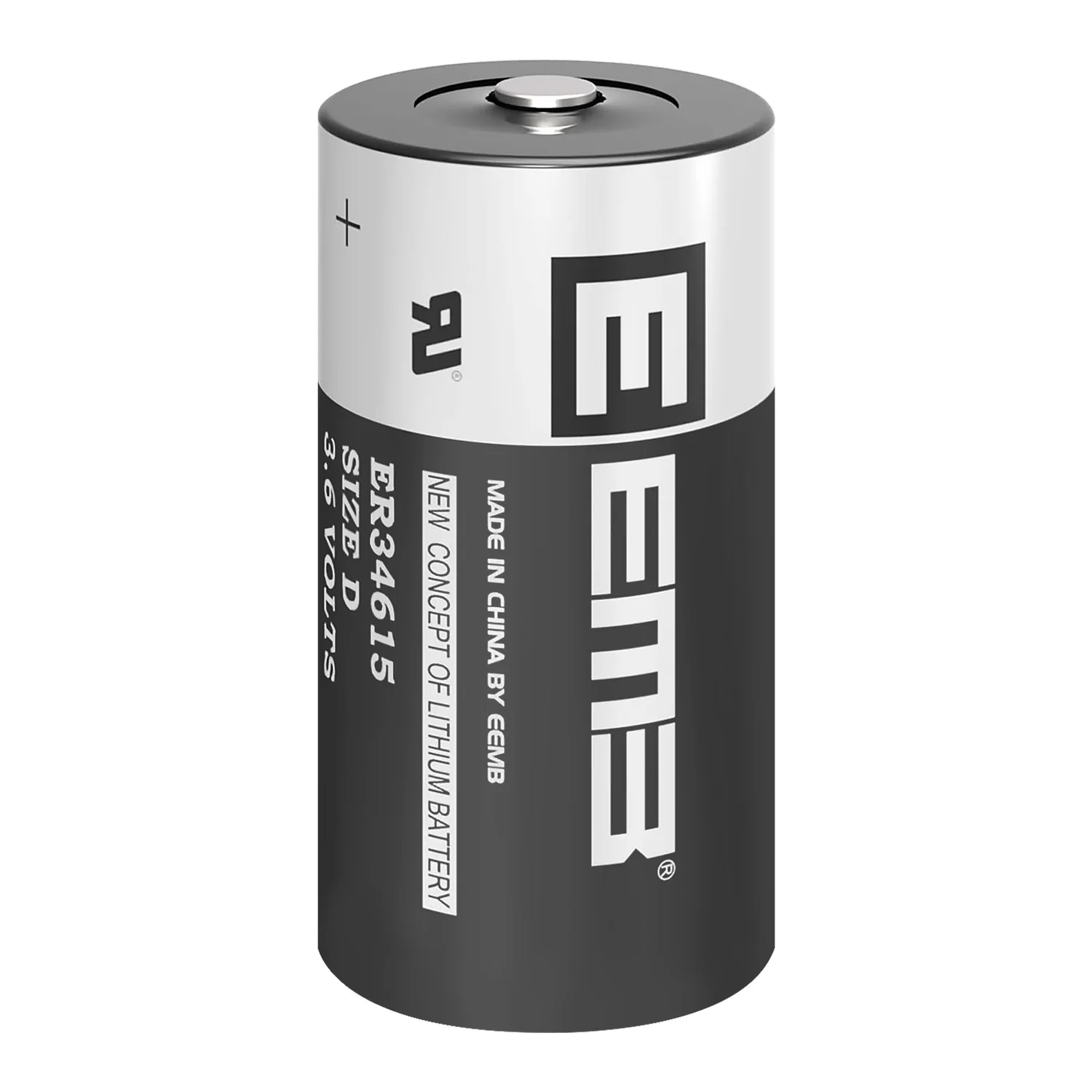 EEMB 3.6V D Size Battery ER34615 Lithium Cell 19000mAh Non-Rechargeable Battery for Electric/ Water Meter Home Monitor Toy Alarm