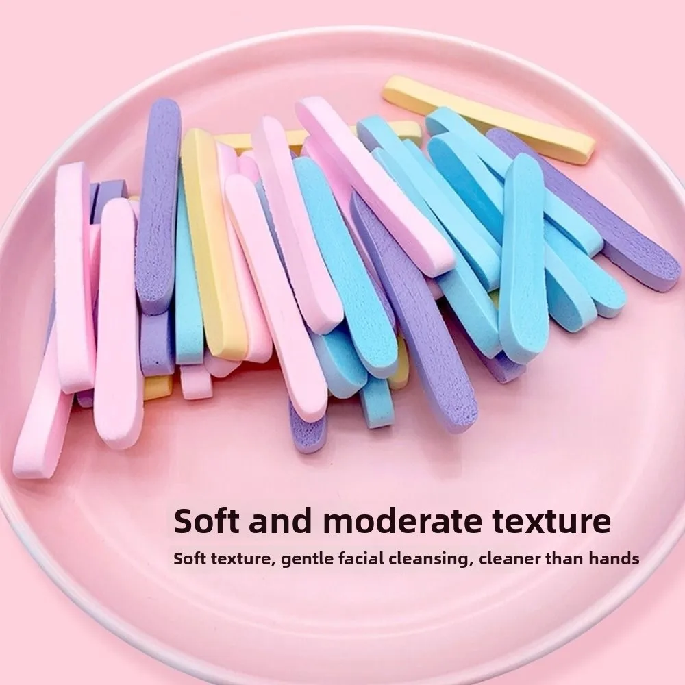 60Pcs/Set Compressed Face Wash Sponge Canned Smooth Skin Facial Sponges Disposable Face Cleansing Cotton Pad For All Skin Types