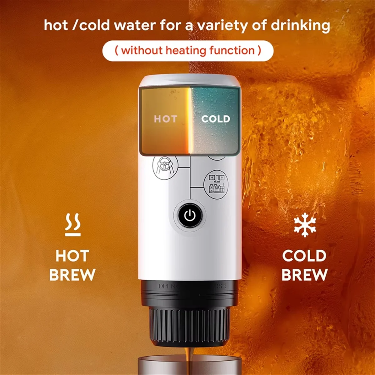 

AVSY Travel Portable Espresso Coffee Machine for Car &Home Camping Coffee Maker 3in1 Capsule Powder for /