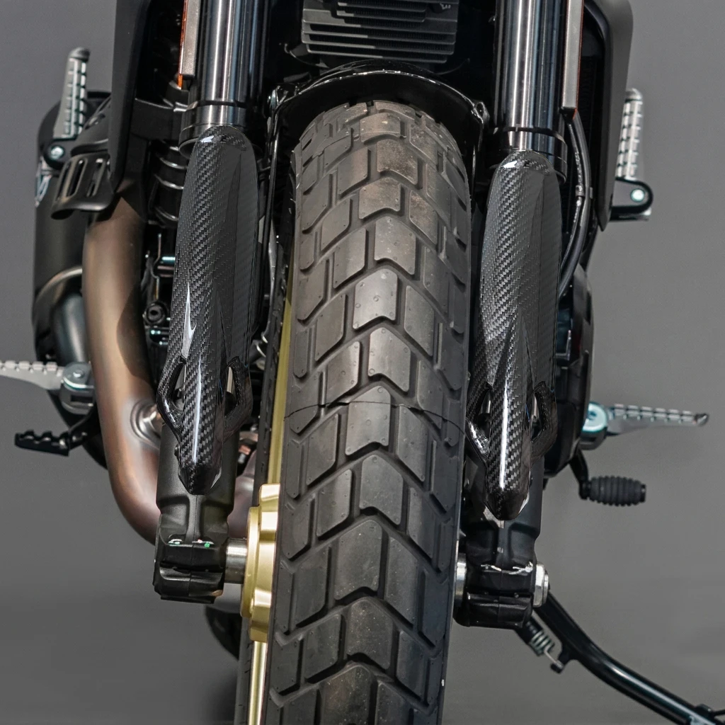 Carbon Fiber Front Shock Absorption Protection Cover for Ducati Scrambler 800 Motorcycle Accessories 2015-2026