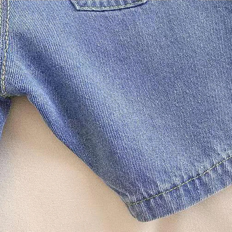 Pantaloncini di Jeans alla moda da uomo pantaloncini da ragazzo pantaloni corti Casual pantaloncini da spiaggia allentati per bambini vestiti per