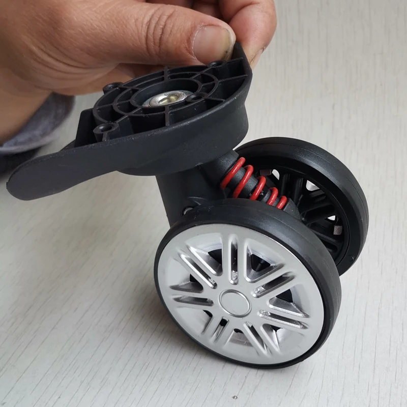 Rodas Universais para Malas de Viagem com Fechadura de Senha, Reparação de Rodas Silenciosas para Acórios de Bagagem