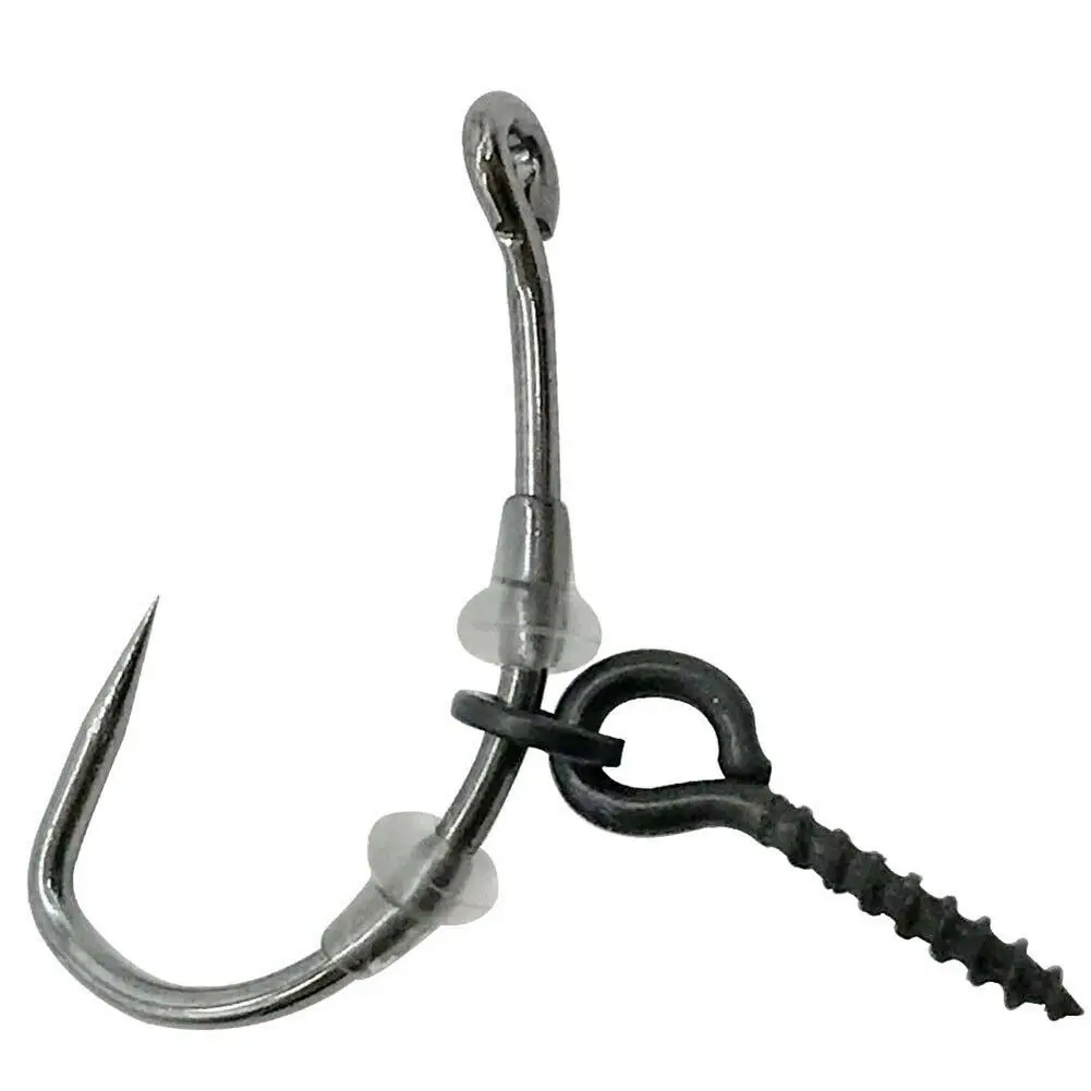 

70pcs Bass Fishing Accessories Fishing Hook Stop Beads Bait Boilie Ring Swivel Stopper for Ronnie Hair Rig Rubber Fishing Tackle
