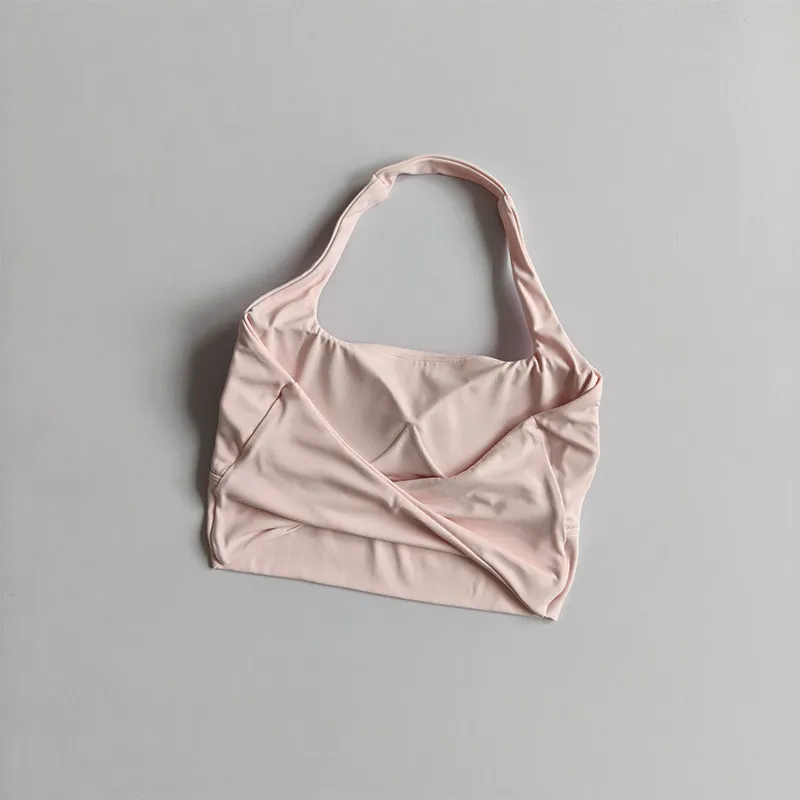 Neues Neckholder-Schönheitsrücken-Yoga-Top für Damen, Sommer, Ein-Körbchen, schnelltrocknend, Sport-Fitness-Top, Pilates-Sport-BH, Gym-Bekleidung – Detail 4
