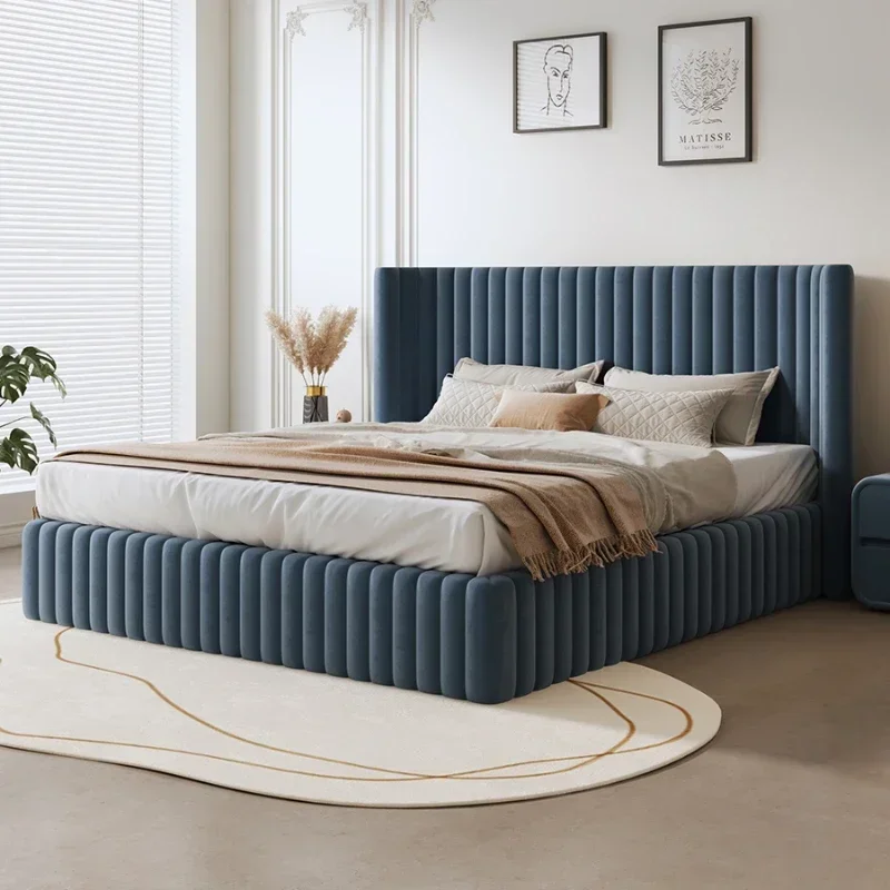 

King Size Luxury Double Bed Pretty Unique Living Room Frame Double Bed Hotel Modern Letto Matrimoniale Bedroom Furniture