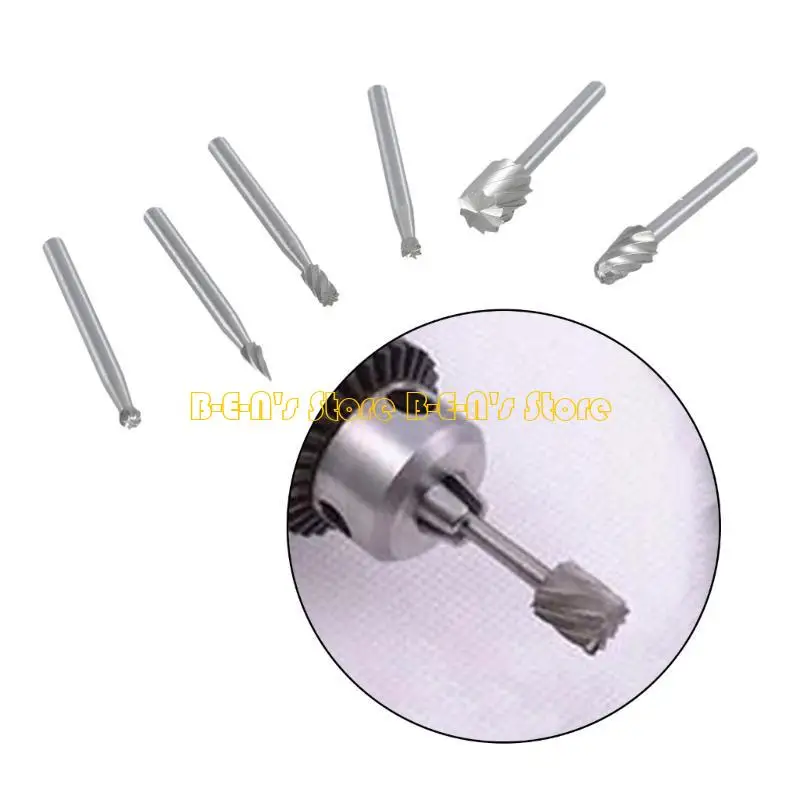 Y1AD 6pcs HSS Routing Router Grinding Bits Burr For Rotary Tool for Mini New