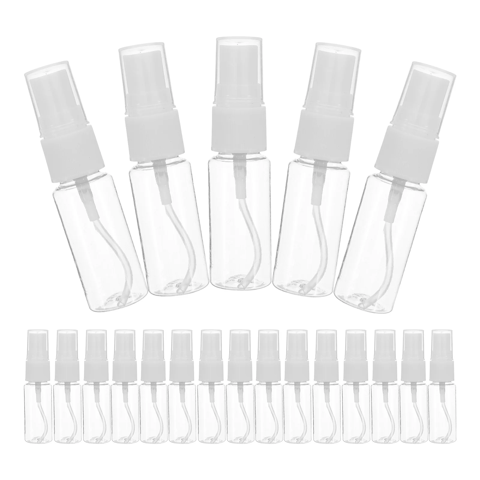 10pcs 20ml Portable Mini Plastic Small Empty Spray Bottle for Make Up and Skin Care Refillable Travel Use