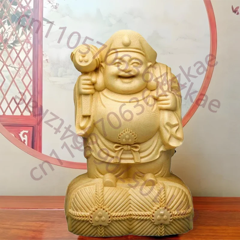 

Solid Wood Lndia Buddha Statue Character Statue ，Buddhism Protects God God Of Wealth Home Room Office Windwater Statue