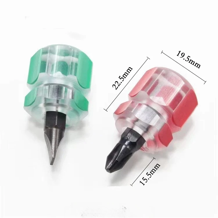 Small one-word cross screwdriver for car fenders, beauty equipment pocket ultra-short screwdriver mini screw batch tool 6mm