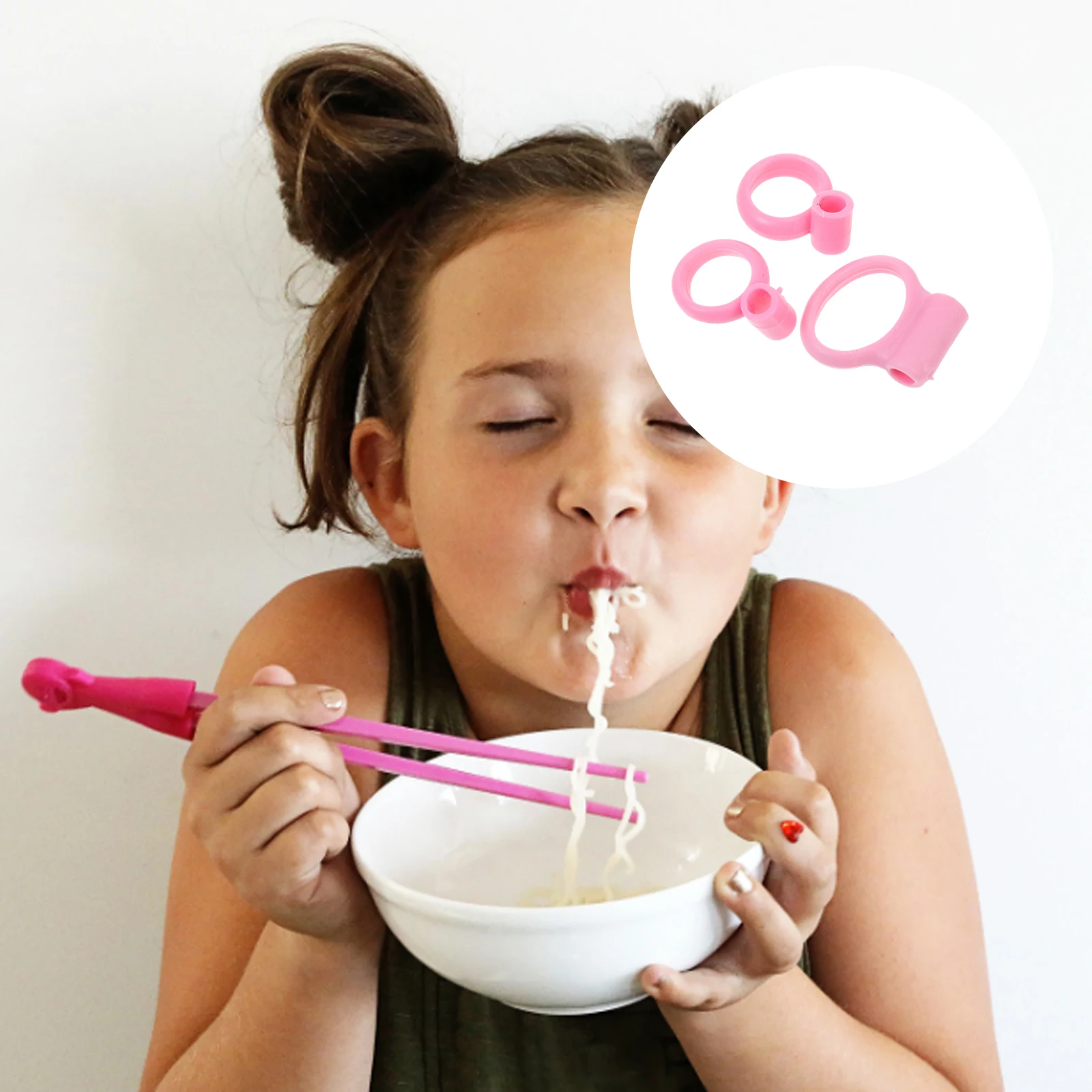 

18 Pcs Chopstick Learning Rings Set Automatic Training Chopsticks for Beginners