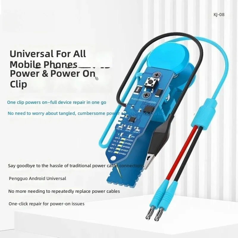 for KJ08 Universal Power Supply Clip Mobile Phone Maintenance Test Main Board Boot for Apple Android Hongmeng All