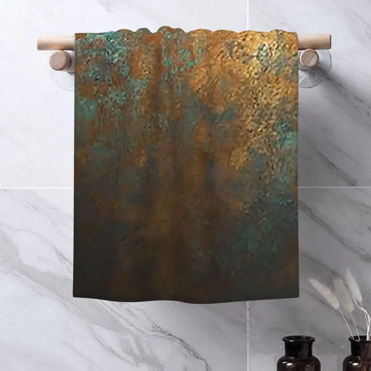 Custom Oxidized Copper Soft Face Towel Quick Dry Pool Bath Cotton Towels Absorbent