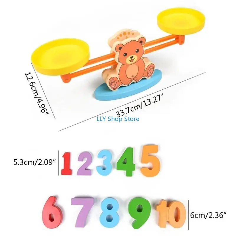 لعبة التوازن التعليمي T8UD لعبة موازنة تعلم الرياضيات لأطفال رياض الأطفال