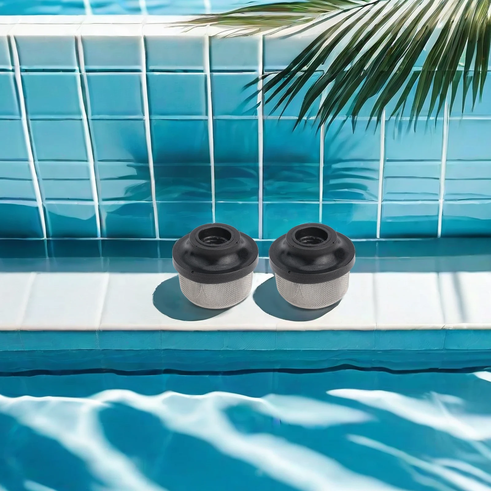 Pool Air Vent Strainer 1.75*1.4 Inch/44.45*35.56mm 172855 Accessories Black+Silver Parts High Quality Brand New
