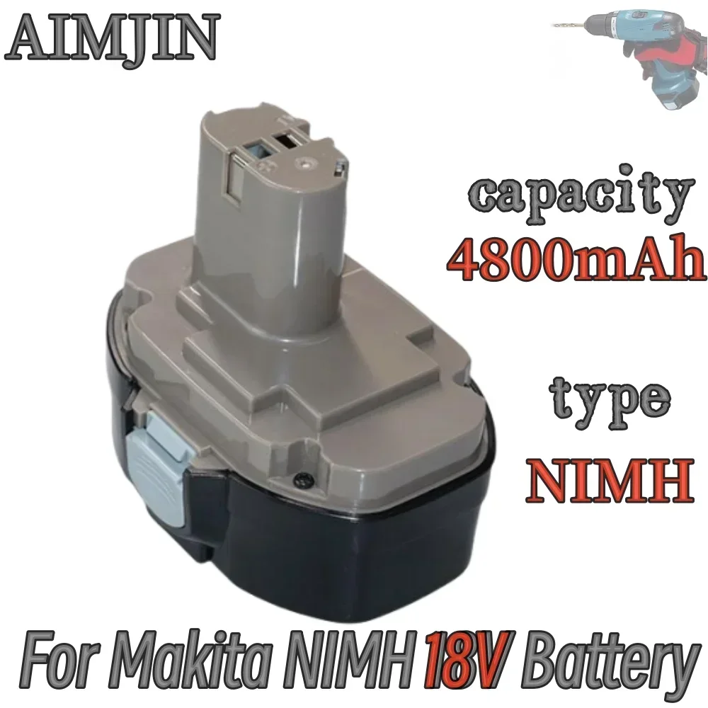 

Suitable for Makita cordless drill tool PA18 1822 1823 1833 1834 1835 1835F 192828-1 ，18V 4.8Ah NIMH rechargeable Battery