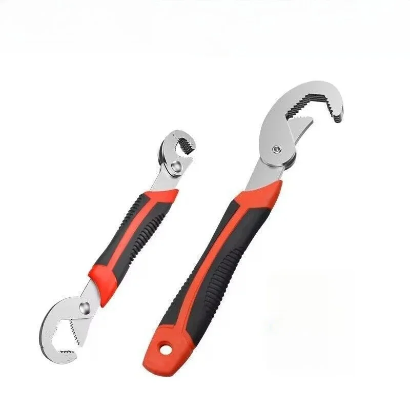 

Universal wrench one large and one small multi-function universal movable wrench quick opening pipe pliers tool