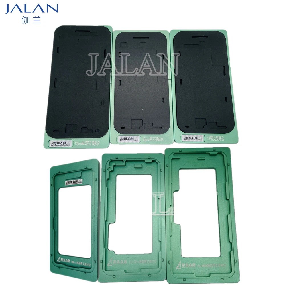 XHZC WIth Frame Glass OCA Location Mould For iphone 12 13 pro max LCD Laminate Mould Rubber Mat Position Alignment Repair