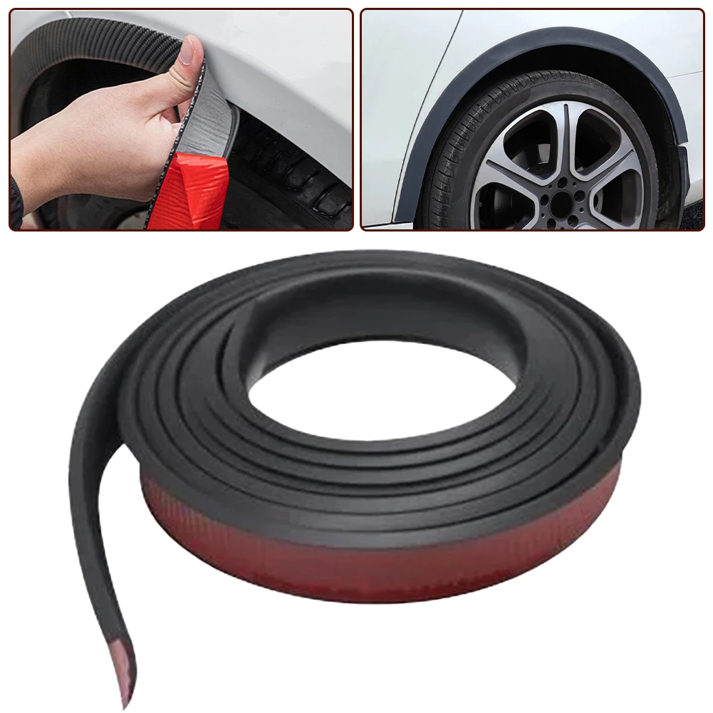 Car Leaf Board Wheel Eyebrow Protect Trim Anti Wear And Scratch Blocking Waterproof Vinyl Rubber Seal Strip Exterior Accessories