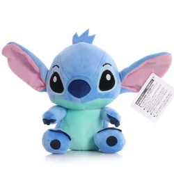 Disney Cartoon Blue Pink Stitch Plush Figure Anime Toy Lilo and Stitch 20cmStitch Plush Sewing Toy Kids School Bag Birthday Gift