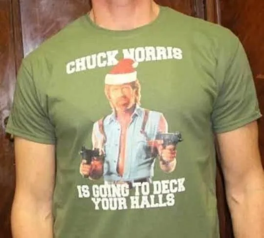 Chuck Norris Christmas T shirt