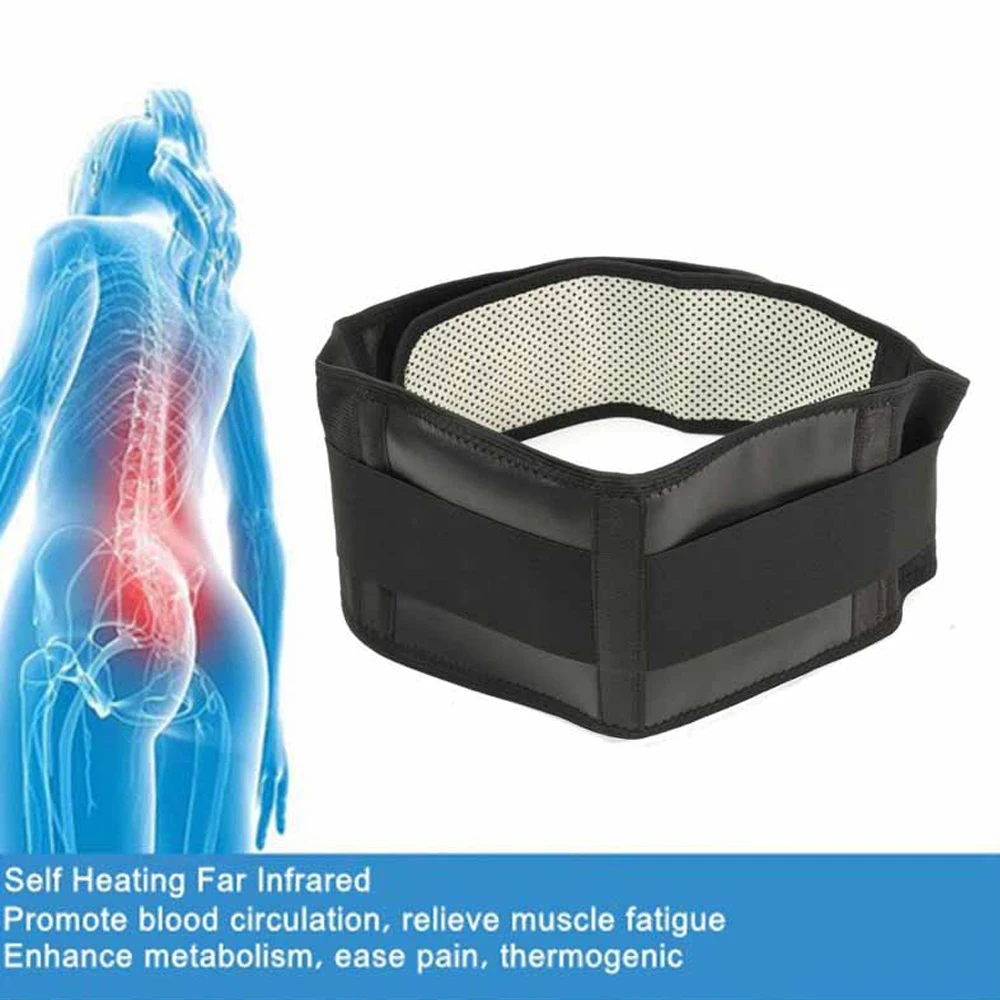 Adjustable Waist Tourmaline Self heating Magnetic Therapy Back Waist Support Belt Lumbar Brace Massage Band Health Care