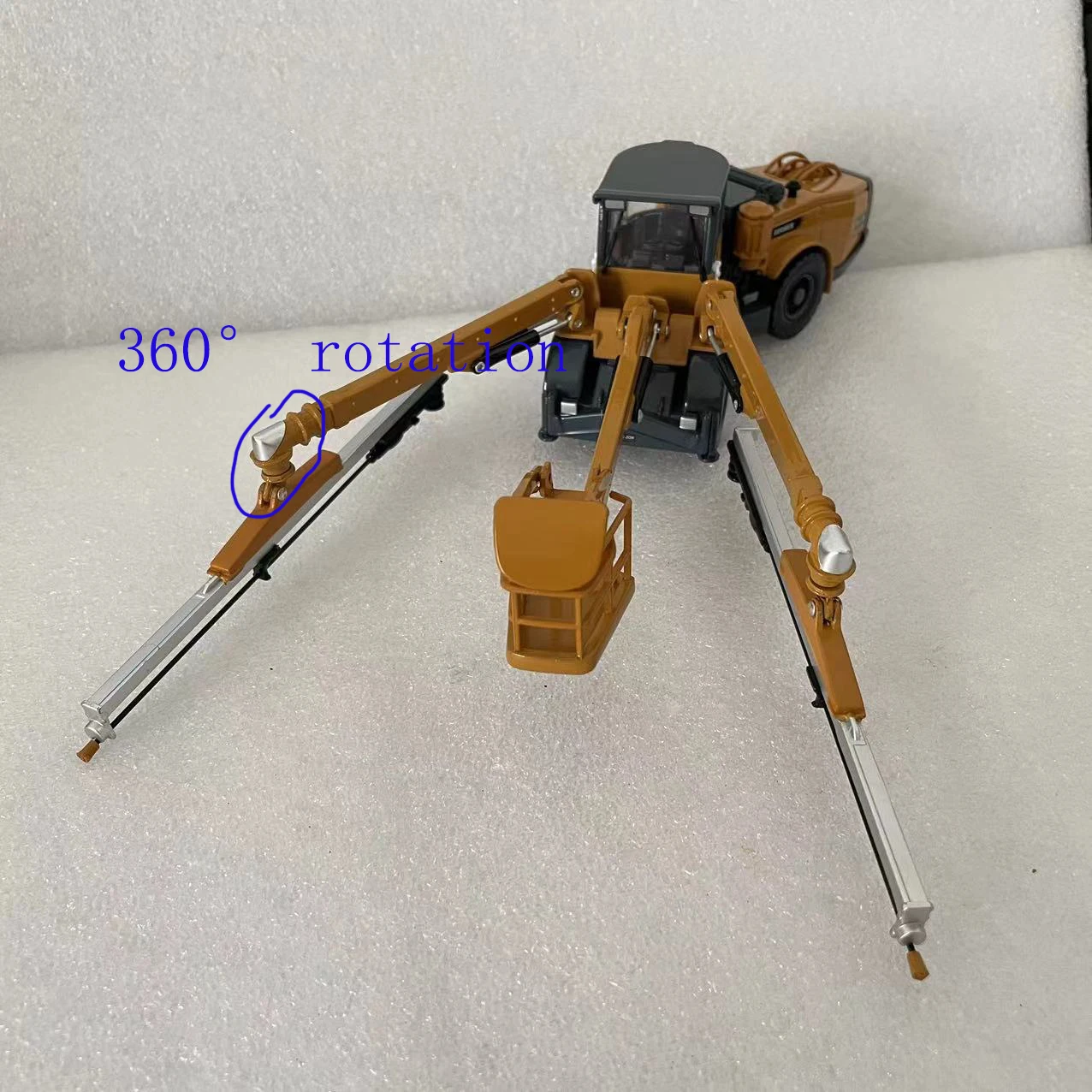 1/50 Scale Boomer E2 Rock Drilling Rig Model With Adjustable Arm Model EPIROC Diecast Alloy Construction Machinery Model Collect