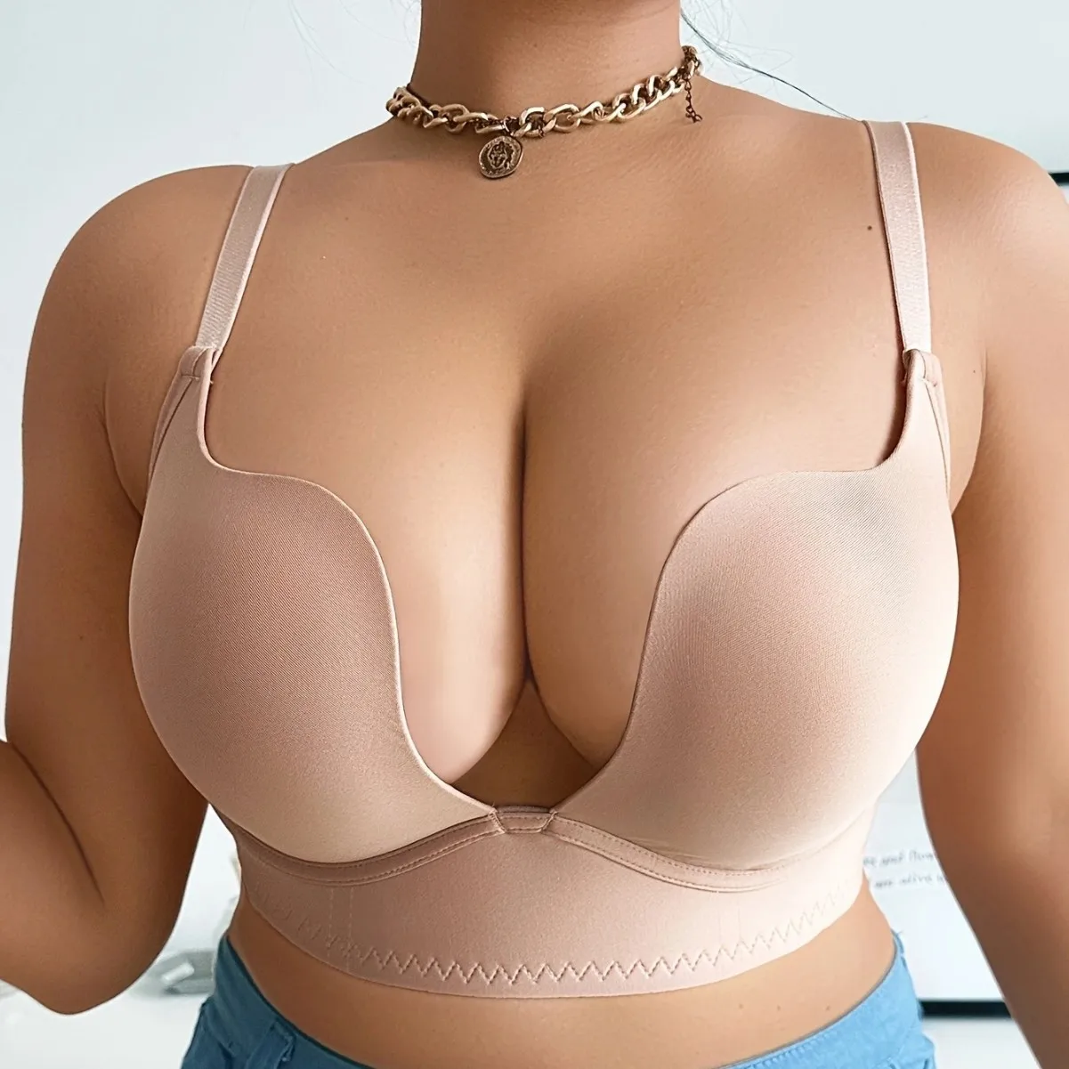 

Plus Size Bra Underwire Push Up Comfort Lift Support Gather Side Fat Anti Sagging Full Coverage Bralette for Women