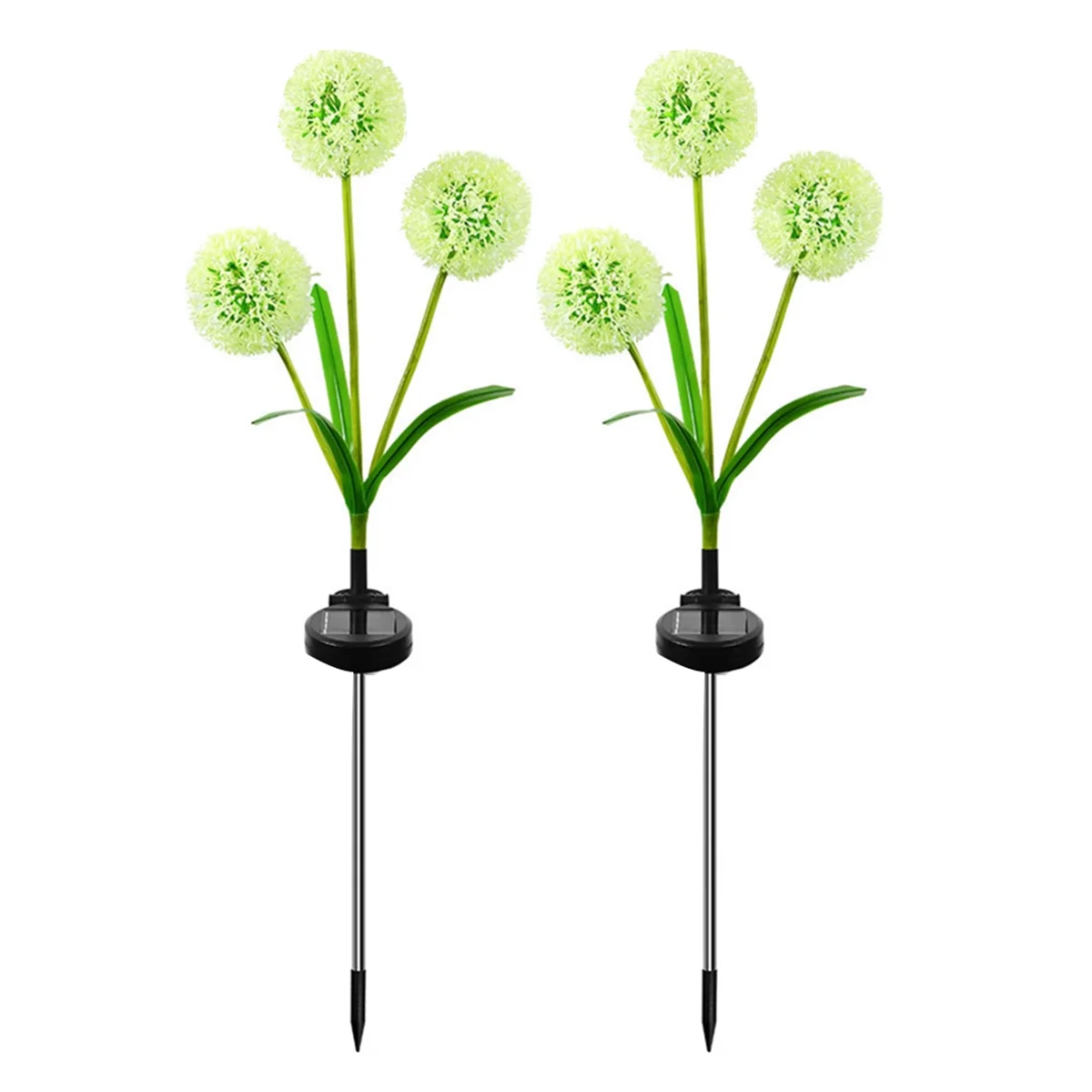 

A71P 2Pcs Solar LED Ground Lamp Outdoor Lighting Solar Flower Lamp Used for Courtyard Garden Villa Camping