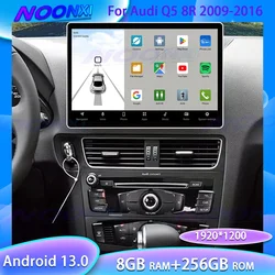 For Audi Q5 8R 2009-2016 Carplay Android Auto Car Radio Multimedia Video Player GPS Navigation Stereo BT WIFI Head Unit