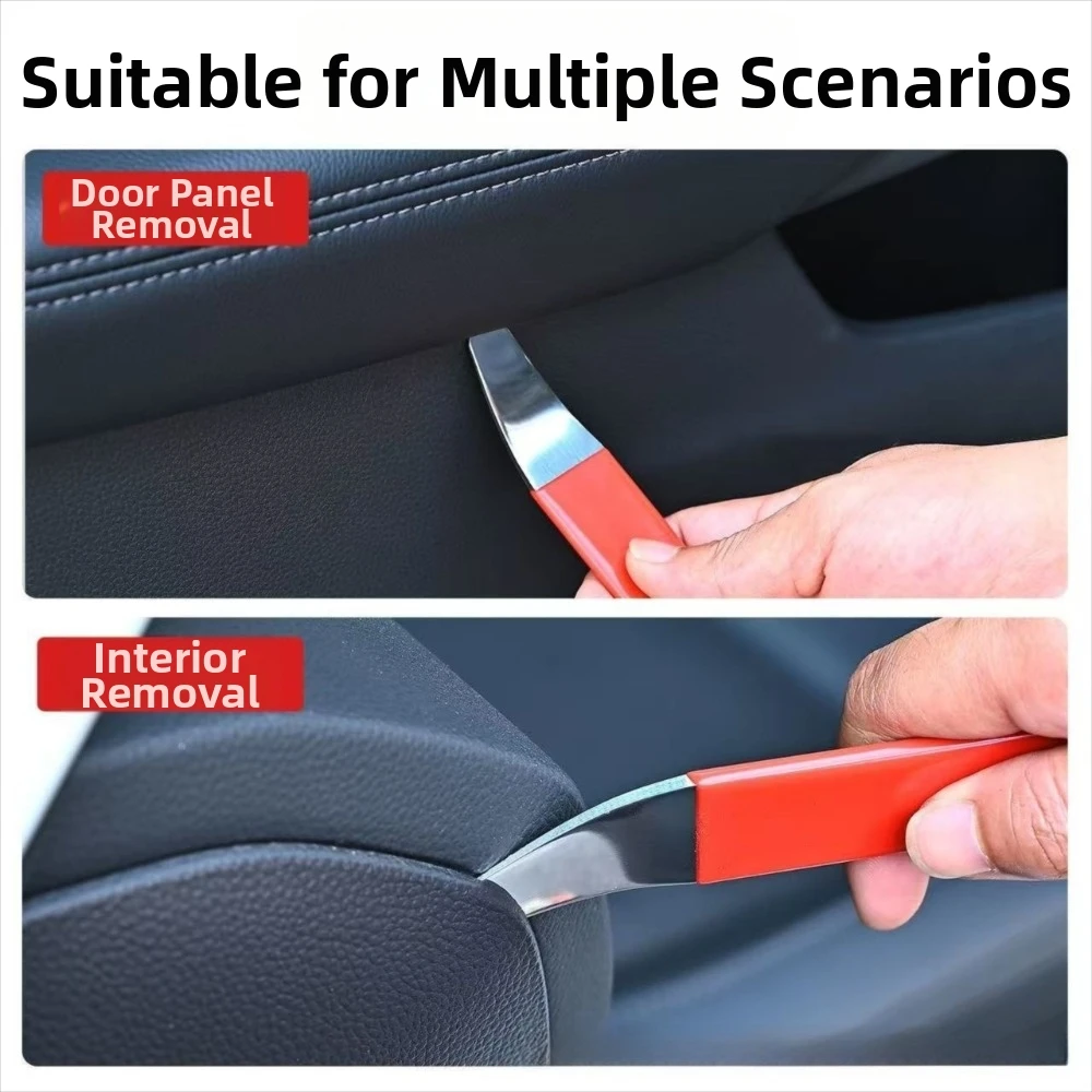 Stainless Steel Car Trim Removal Tool Pry Bar Design Fastener Driver Door Panel Removal Tool Hand Tool Size Clip Remover