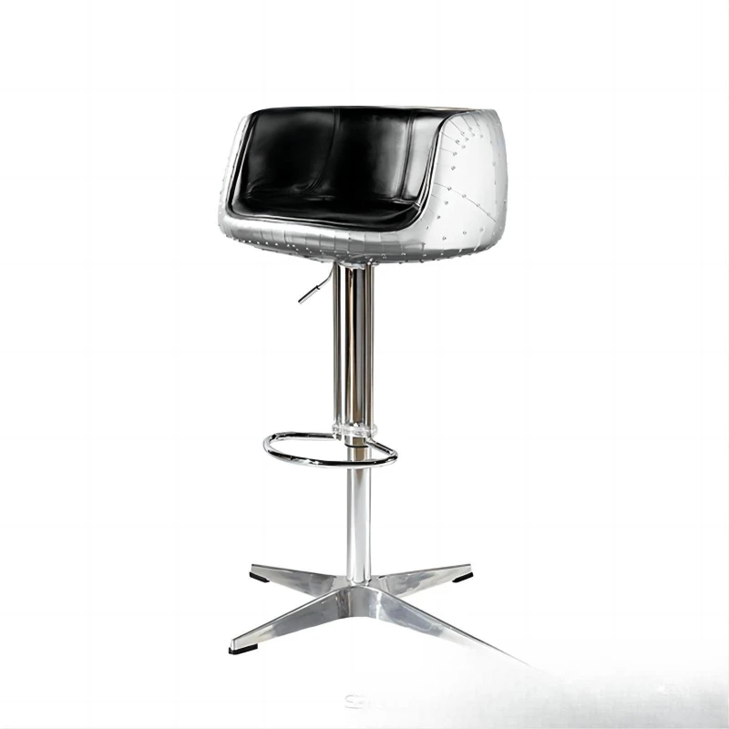 

Industrial style metal bar chair leisure bar TKV coffee bar lift chair retro leather wine glass chair commercial bar chair