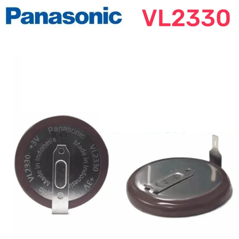 1PCS Panasonic 3V VL2330 ML2330 50mAh 180 Degrees Legs Rechargeable Lithium Battery For BMW Car Key Electric Toy Clock