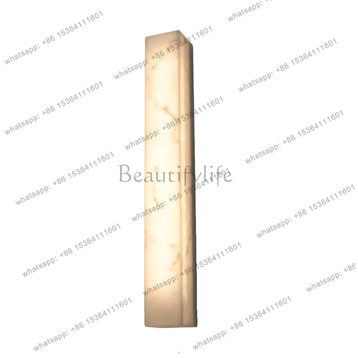 waterproof long strips of imitation marble walls on both sides of the gate and outdoors are connected to light-emitting objects