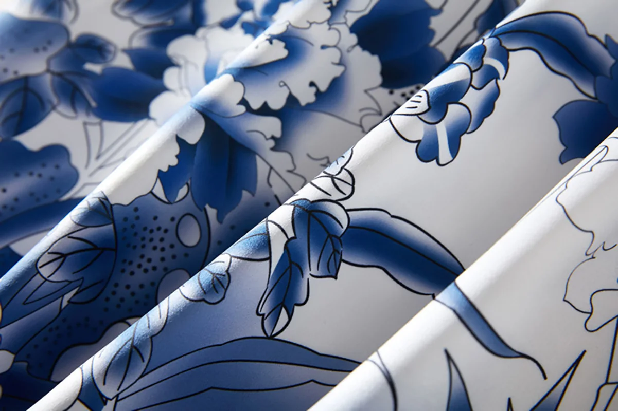 ชุดเดรสแขนกุดพิมพ์ลายวินเทจลายดอกไม้สําหรับผู้หญิงเดรสปาร์ตี้ A-Line ฤดูร้อนที่หรูหรา