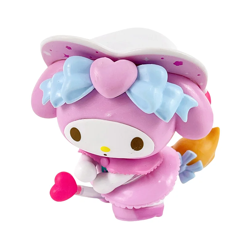 Sanrio caja ciega Kawaii Kuromi Cinnamoroll My Melody figura de acción figuras de Anime muñecas bolsa ciega juguetes para niña