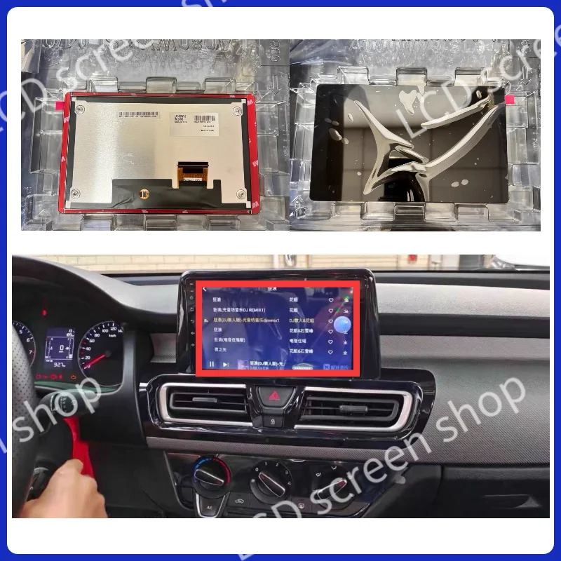 LA080WV9-SL02 SL04 SL08 SL06 오리지널 8인치 96560-S2301UAY 96560S2301UAY LCD 터치스크린 포함 현대 싼타페 2019 2020용
